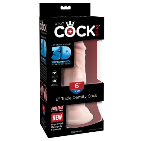 Фаллос King Cock Plus 6" Triple Density