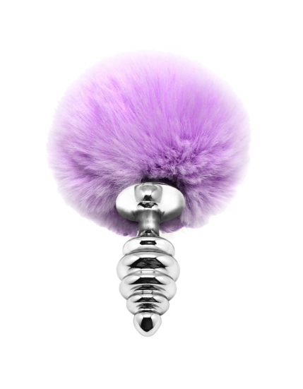 Пробка с хвостиком Metal Anal Fluffy Twist S