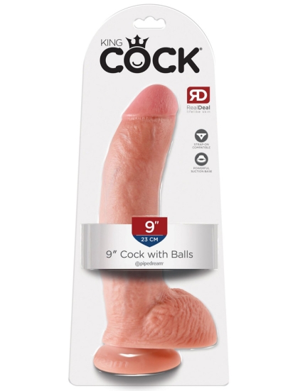 Фаллос King Cock 9&quot; with Balls, Pipedream