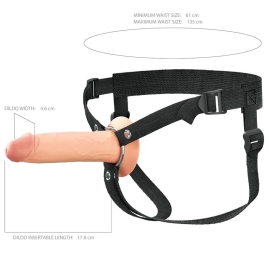 Страпон полый (фаллопротез) 7" Hollow Silicone